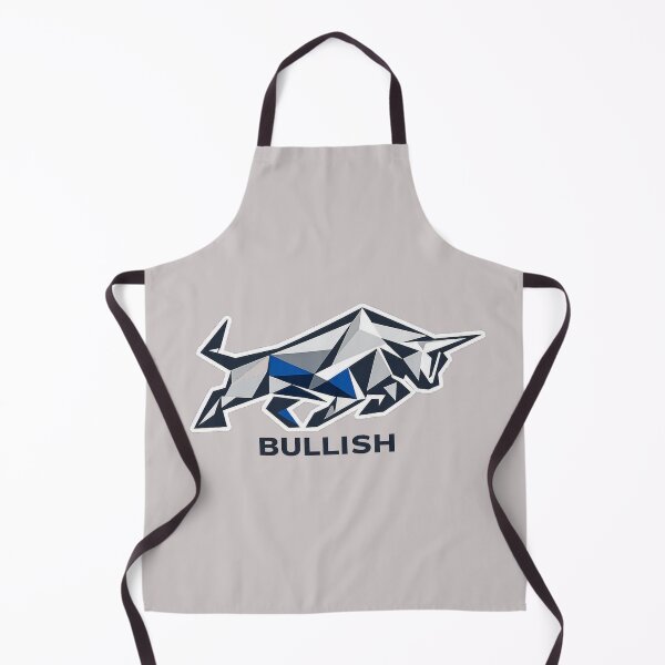 Item preview, Geometric design in metallic blue colours a bull in bullish form  designed and sold by wallartofmio.