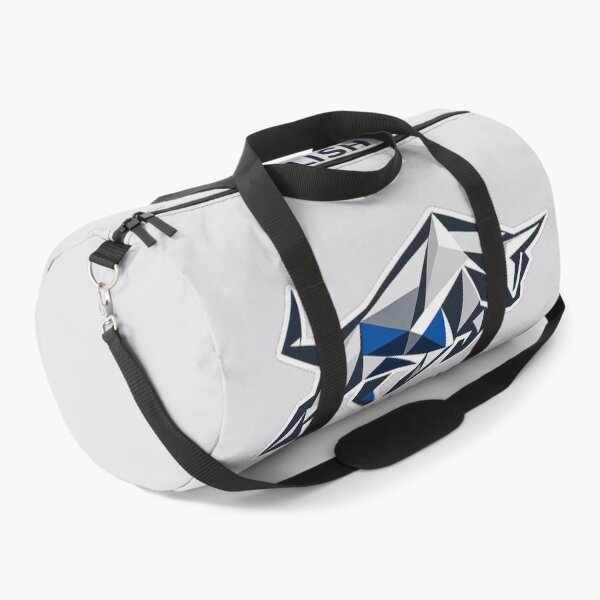 Item preview, Geometric design in metallic blue colours a bull in bullish form  designed and sold by wallartofmio.
