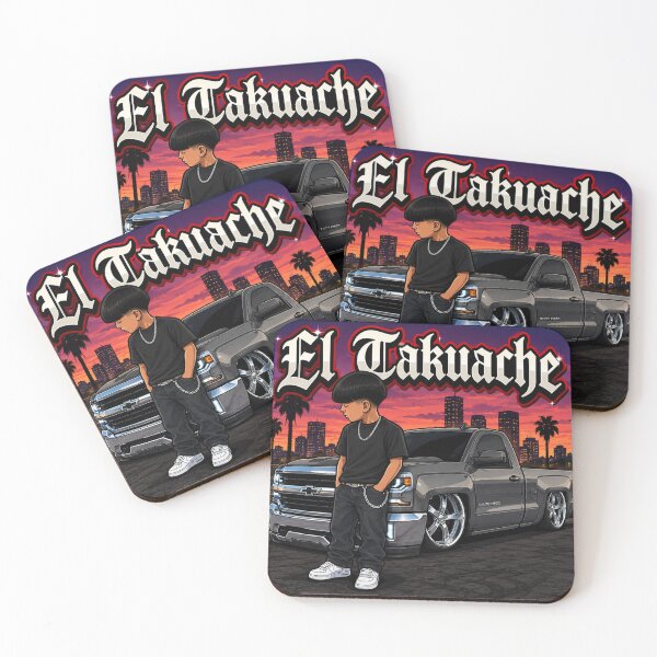 Item preview, El Takuache – Lowered Silverado Truck Mexican Street Style designed and sold by JRdesigns25.