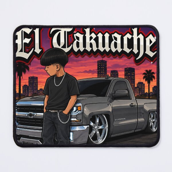 Item preview, El Takuache – Lowered Silverado Truck Mexican Street Style designed and sold by JRdesigns25.