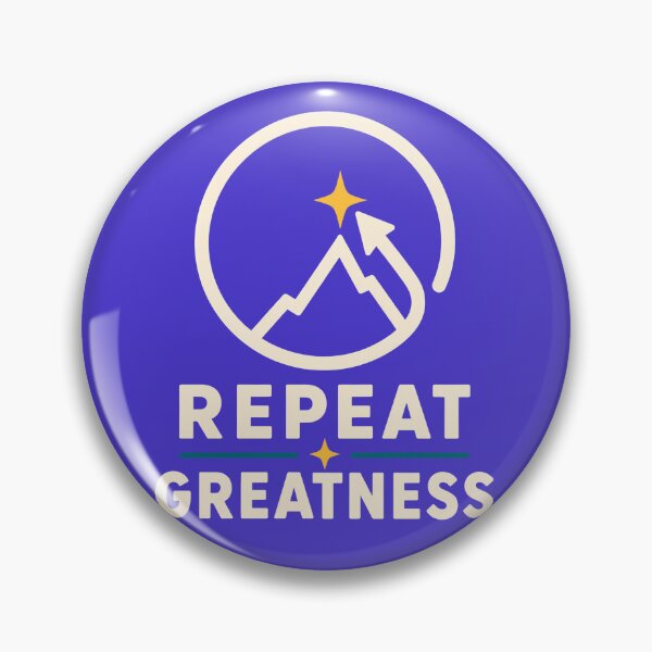 Item preview, Repeat Greatness – Minimalist Mountain Growth Design designed and sold by VioVibe.