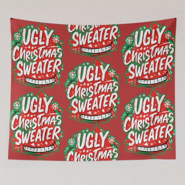Item preview, Ugly Christmas Sweater Splat Design designed and sold by RichardRags.