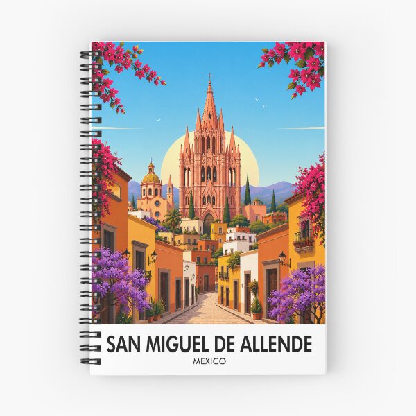 Item preview, San Miguel de Allende Retro Travel Print designed and sold by HomeLivingCo.