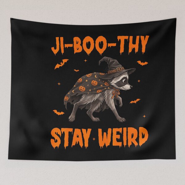 Item preview, Ji Boo Thy Funny Raccoon Witch Halloween designed and sold by Teansnack.