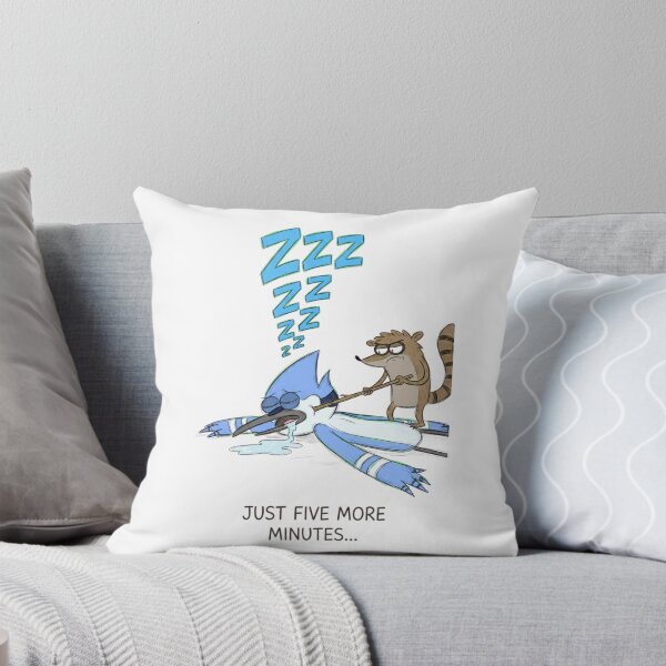 Item preview, Rigby Poking Sleeping Mordecai Just Five More Minutes Regular Show Fan Art designed and sold by FreakToons.