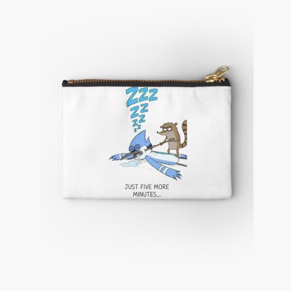 Item preview, Rigby Poking Sleeping Mordecai Just Five More Minutes Regular Show Fan Art designed and sold by FreakToons.