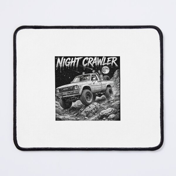 Item preview, oyota Pickup Night Crawler - Vintage 4x4 Off-Road Rock Crawler designed and sold by WeirdWheeledArt.