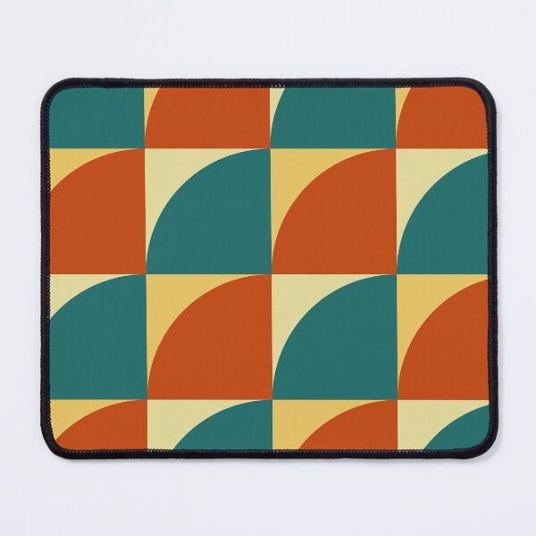 Item preview, Retro Checkered Curve Geometric Pattern designed and sold by Zaya_art.