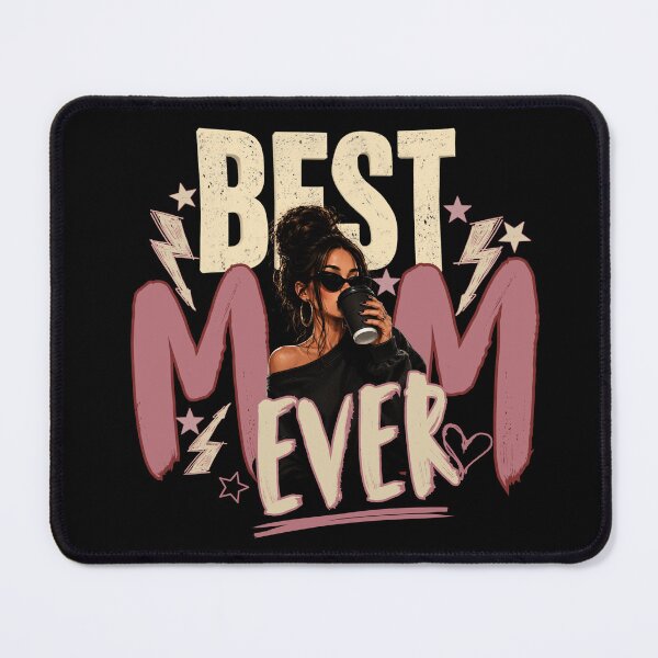 Item preview, Badass Mom Coffee Vibes – Messy Bun & Confidence designed and sold by lielie99.