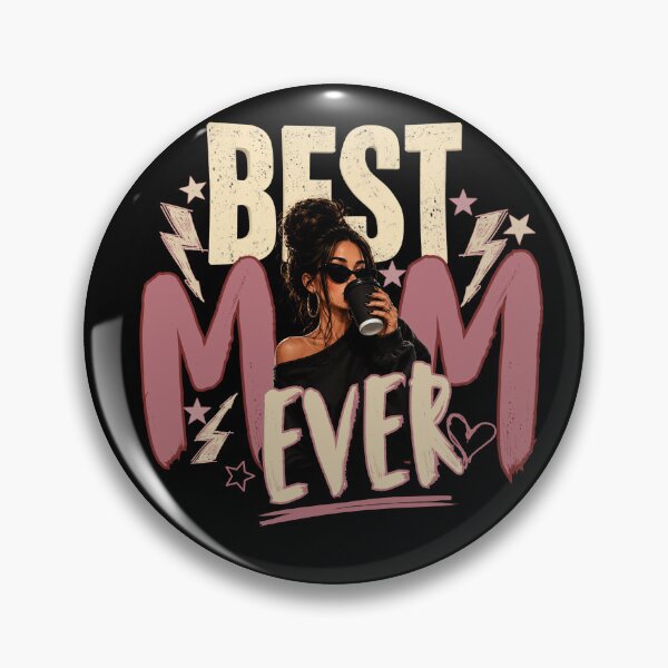 Item preview, Badass Mom Coffee Vibes – Messy Bun & Confidence designed and sold by lielie99.