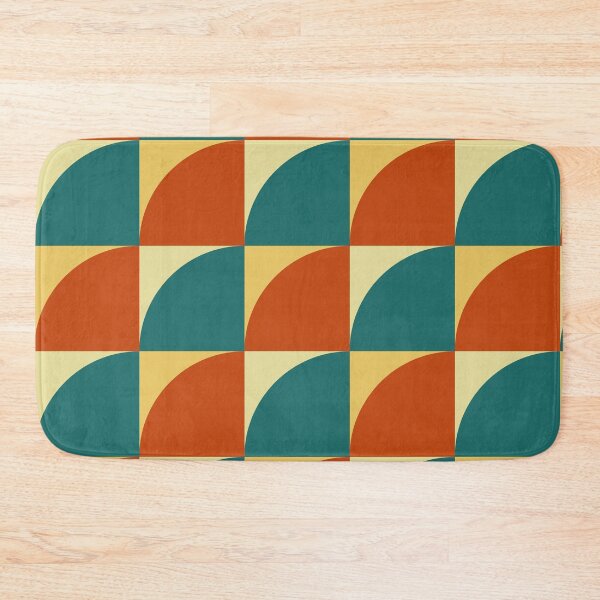 Item preview, Retro Checkered Curve Geometric Pattern designed and sold by Zaya_art.