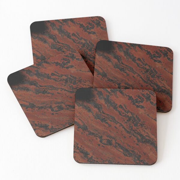 Item preview, Mahogany Jasper Quartz Gemstone Texture in Deep Rust Red, Burnt Orange and Black – Earthy Natural Stone Inspired Pattern for Phone Cases, Home Decor and Accessories designed and sold by SurfaceCraft Studio.