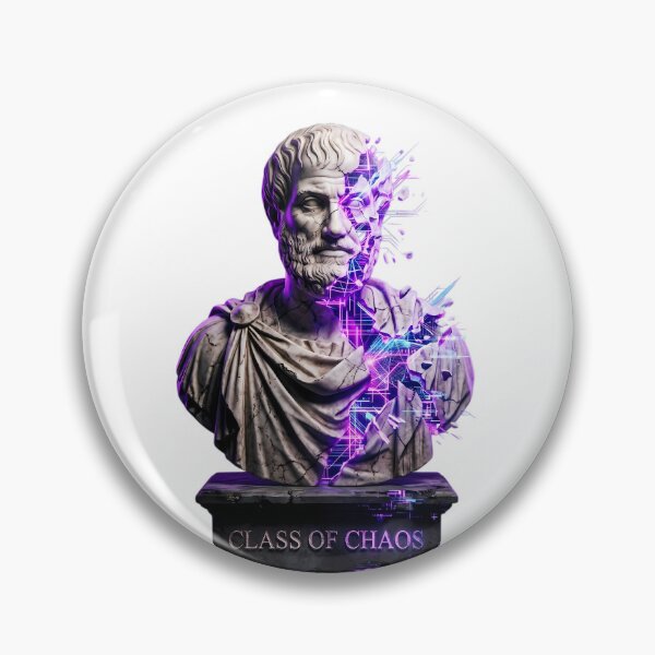 Item preview, Class of Chaos Cyberpunk Glitch Greek Bust designed and sold by DripCultureLab.