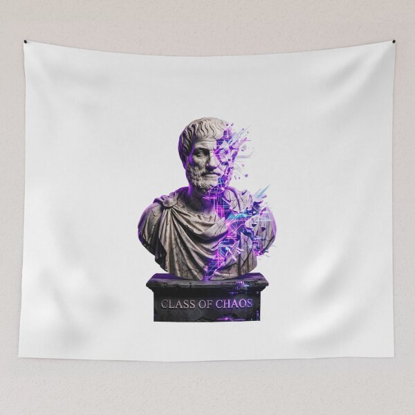 Item preview, Class of Chaos Cyberpunk Glitch Greek Bust designed and sold by DripCultureLab.