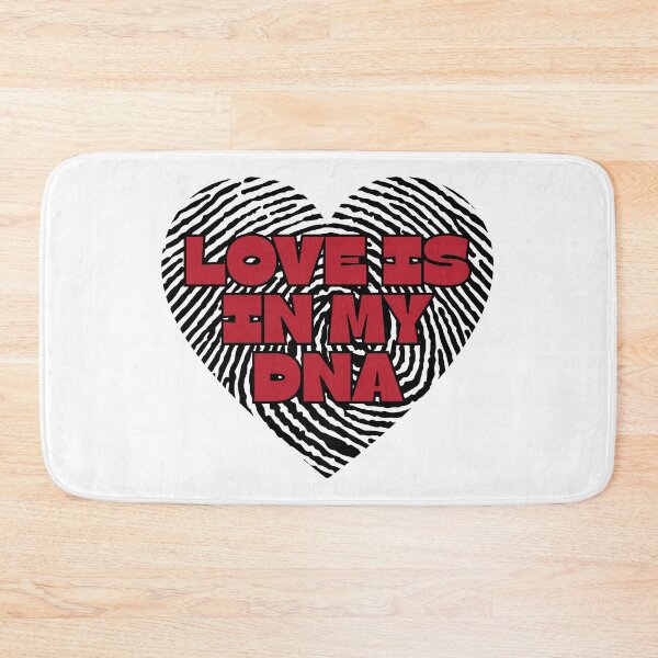 Item preview, Love Is In My DNA Fingerprint Heart Design Romantic DNA Love Quote designed and sold by HYPNK.