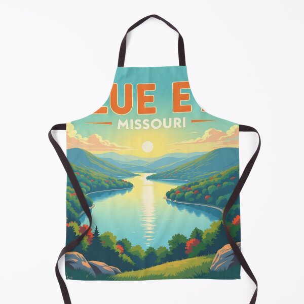 Item preview, Blue Eye, Missouri: Vintage-Style Painterly Travel Poster designed and sold by LSVart.