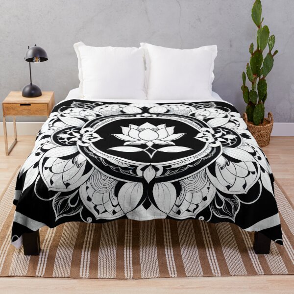 Item preview, Elegant Lotus Mandala with Ornamental Floral Details. designed and sold by MissYouONLY.