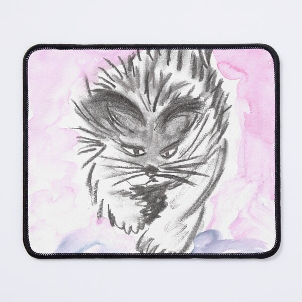 Item preview, Cat, Katze, A Fur-Ball on a Mission, Pink/Purple designed and sold by Anke‘s Bazaar.