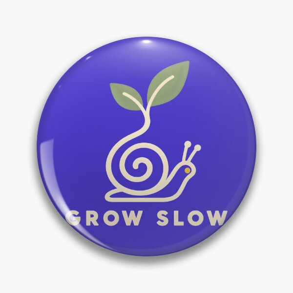 Item preview, Grow Slow – Minimalist Snail and Sprout designed and sold by VioVibe.