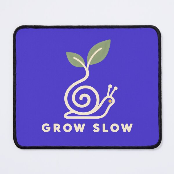 Item preview, Grow Slow – Minimalist Snail and Sprout designed and sold by VioVibe.