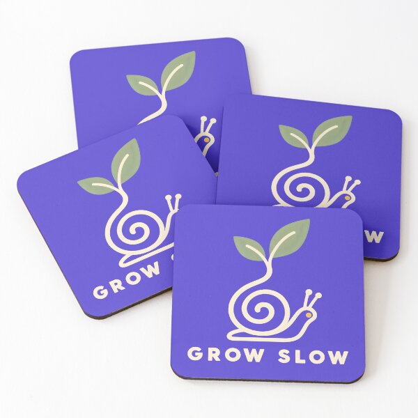 Item preview, Grow Slow – Minimalist Snail and Sprout designed and sold by VioVibe.