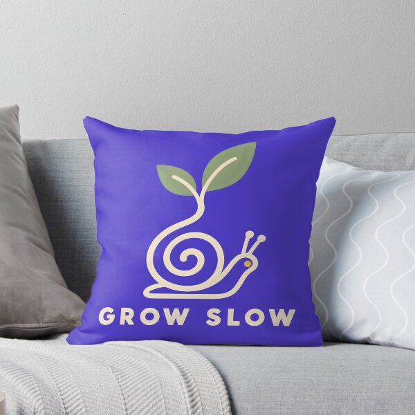 Item preview, Grow Slow – Minimalist Snail and Sprout designed and sold by VioVibe.