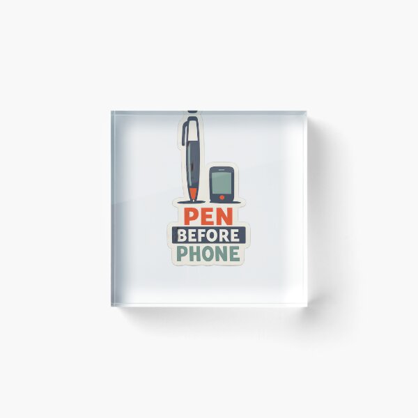 Item preview, Pen Before Phone Minimal Stationery Design designed and sold by Naviora.
