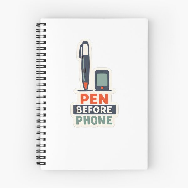 Item preview, Pen Before Phone Minimal Stationery Design designed and sold by Naviora.