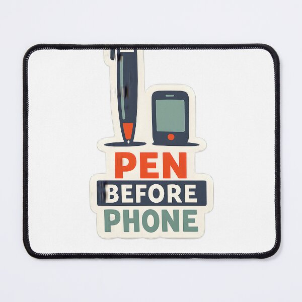 Item preview, Pen Before Phone Minimal Stationery Design designed and sold by Naviora.
