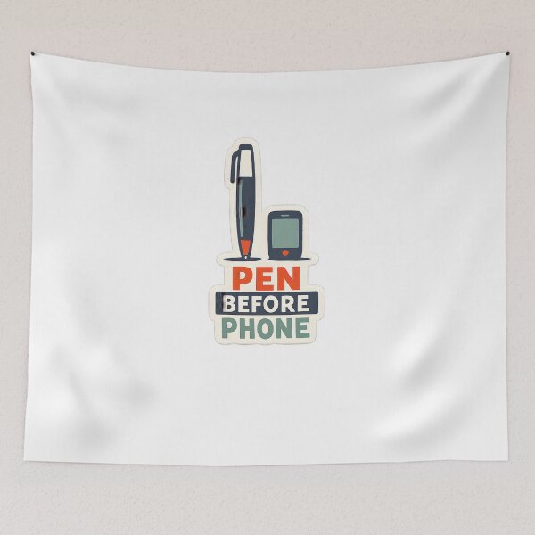 Item preview, Pen Before Phone Minimal Stationery Design designed and sold by Naviora.