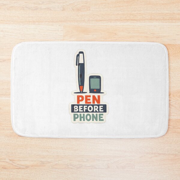 Item preview, Pen Before Phone Minimal Stationery Design designed and sold by Naviora.