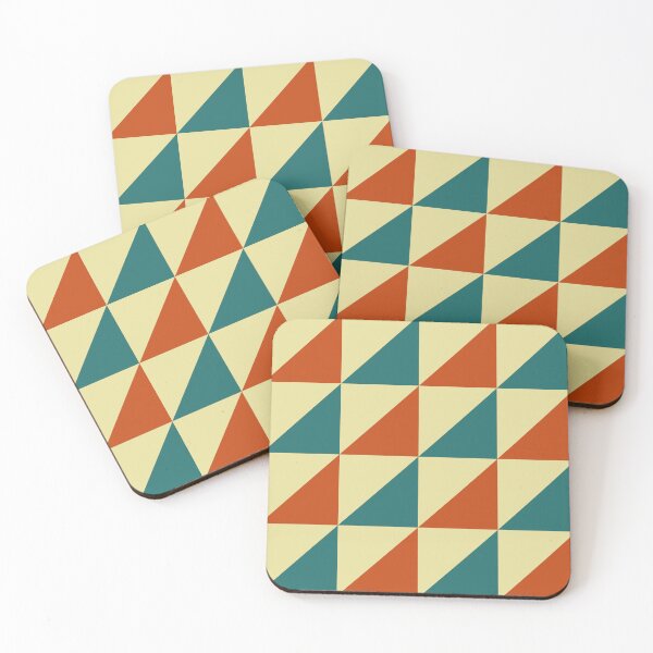 Item preview, Retro Geometric Triangle Checkered Pattern designed and sold by Zaya_art.