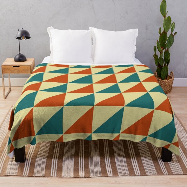 Item preview, Retro Geometric Triangle Checkered Pattern designed and sold by Zaya_art.