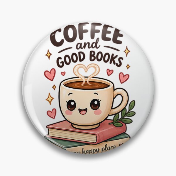 Item preview, Coffee and Good Books | Cute Kawaii Book Lover Coffee Design designed and sold by Sara-Ai.
