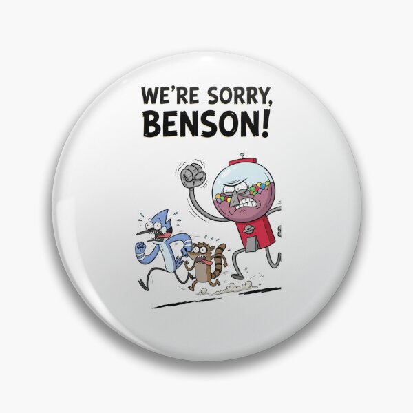 Item preview, Angry Benson Chasing Mordecai And Rigby Were Sorry Benson Regular Show Fan Art designed and sold by FreakToons.
