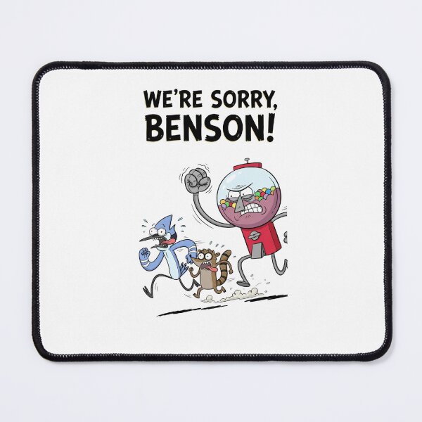 Item preview, Angry Benson Chasing Mordecai And Rigby Were Sorry Benson Regular Show Fan Art designed and sold by FreakToons.