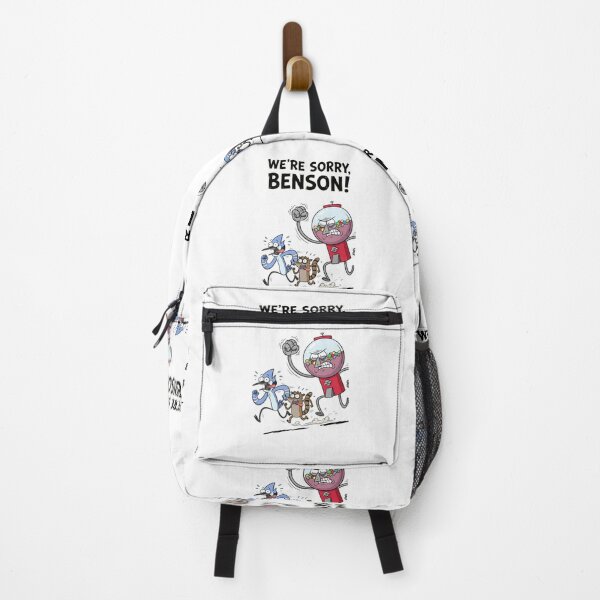 Item preview, Angry Benson Chasing Mordecai And Rigby Were Sorry Benson Regular Show Fan Art designed and sold by FreakToons.