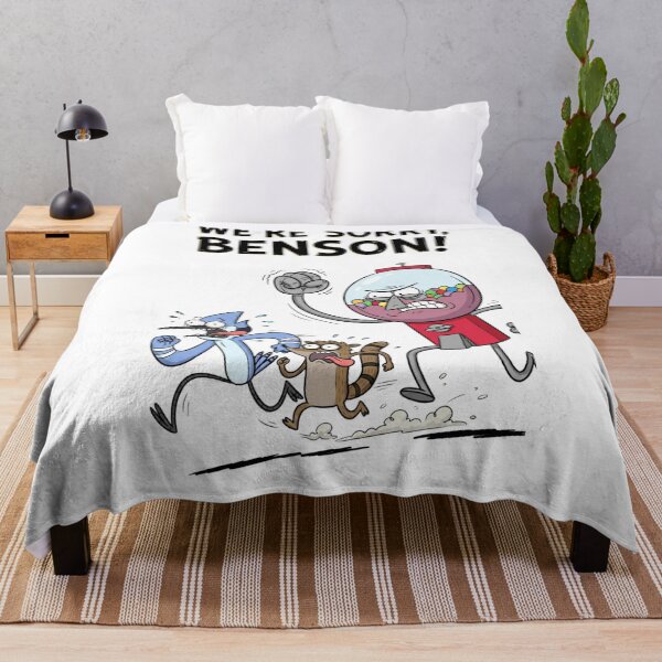 Item preview, Angry Benson Chasing Mordecai And Rigby Were Sorry Benson Regular Show Fan Art designed and sold by FreakToons.