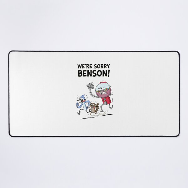 Item preview, Angry Benson Chasing Mordecai And Rigby Were Sorry Benson Regular Show Fan Art designed and sold by FreakToons.