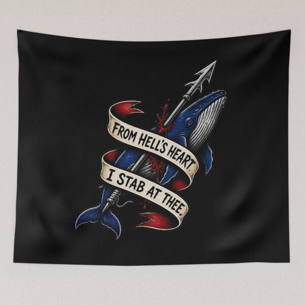 Item preview, Moby Dick: From Hell’s Heart Harpoon Tattoo designed and sold by Fenay Designs.