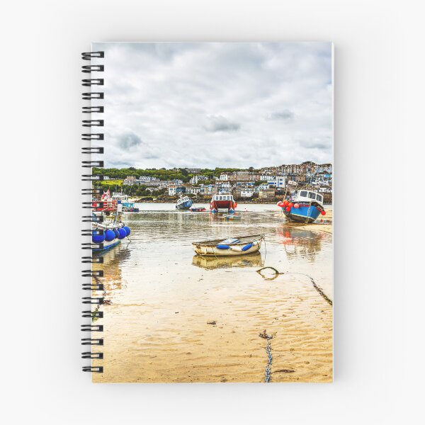 Item preview, St Ives Harbour at Low Tide with Fishing Boats on The Sand designed and sold by Paul Thompson Photography.