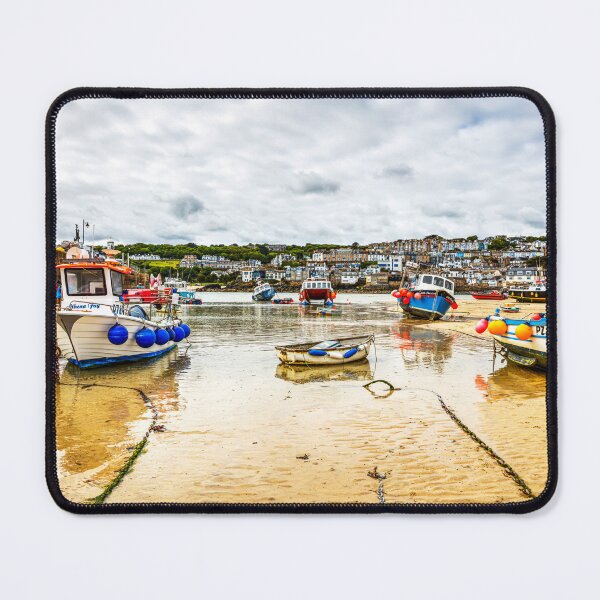Item preview, St Ives Harbour at Low Tide with Fishing Boats on The Sand designed and sold by Paul Thompson Photography.