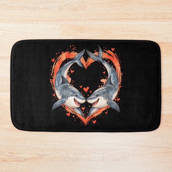 Item preview, Matching Couples Sharks Circling A Heart Shark Love Ocean Couple  designed and sold by biomood.