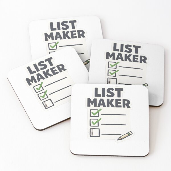 Item preview, List Maker Minimal Stationery Lover Design designed and sold by Naviora.