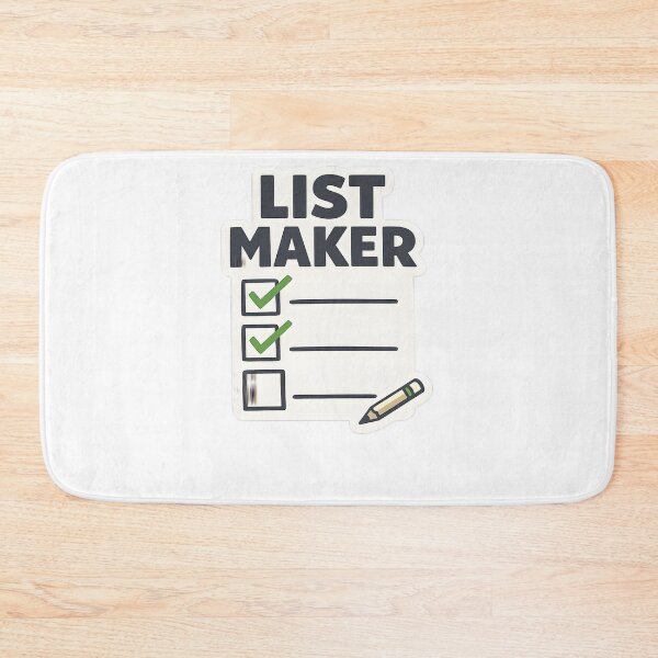 Item preview, List Maker Minimal Stationery Lover Design designed and sold by Naviora.