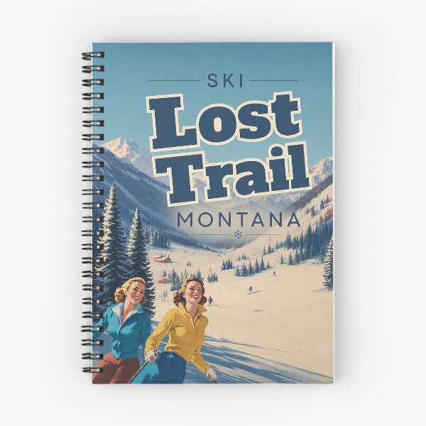 Item preview, Ski Lost Trail Montana Vintage Travel Poster designed and sold by sabrinart42.