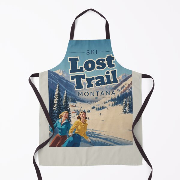 Item preview, Ski Lost Trail Montana Vintage Travel Poster designed and sold by sabrinart42.
