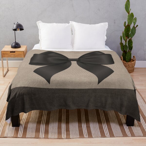 Item preview, Elegant Black Bow on Neutral Beige – Chic Minimalist designed and sold by LifeWithStyle Store.