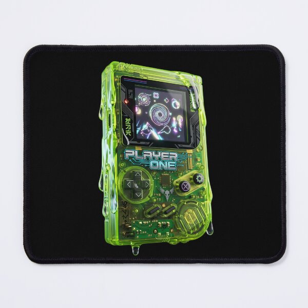 Item preview, Player One Y2K Melting Transparent Console designed and sold by DripCultureLab.