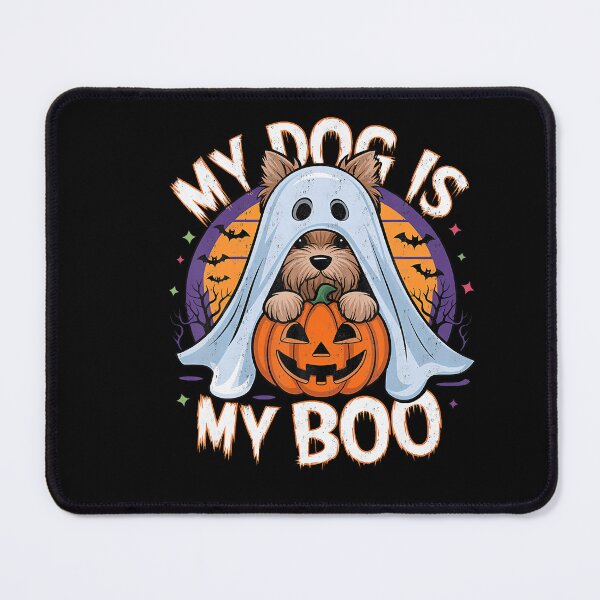 Item preview, Retro My Dog Is My Boo Halloween Ghost designed and sold by Teansnack.